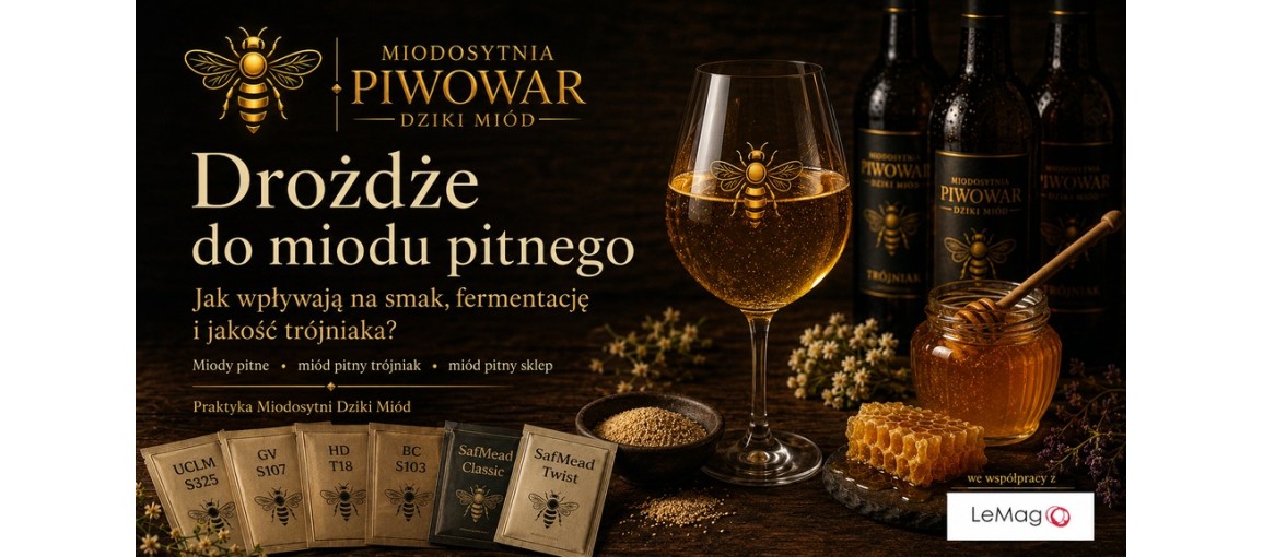 Drożdże do miodu pitnego. Trójniak, fermentacja i miody pitne