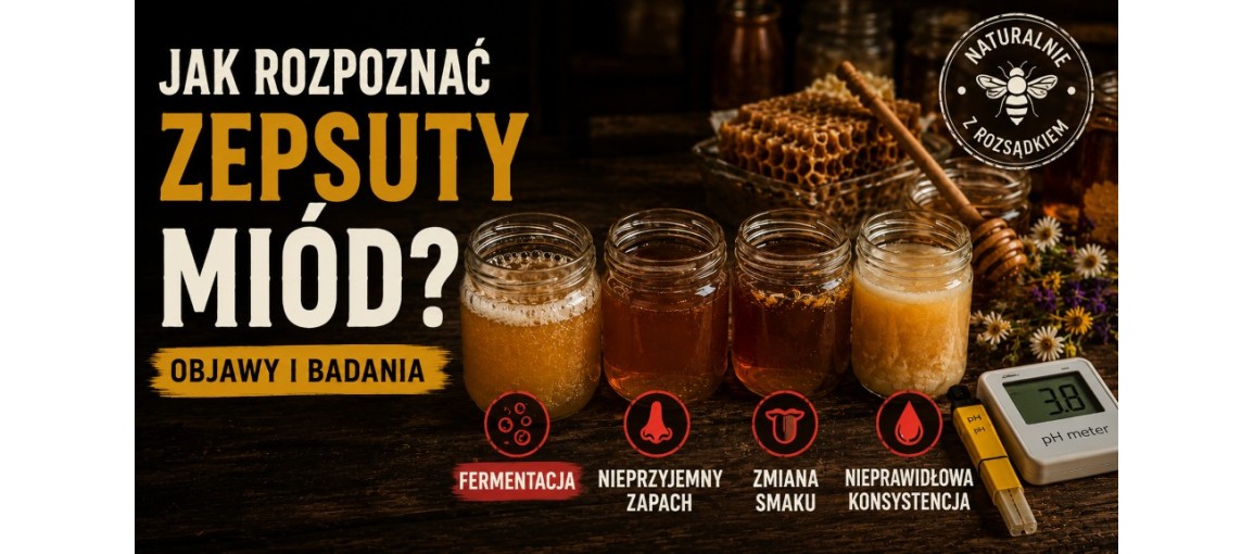 Jak rozpoznać zepsuty miód? Objawy i badania