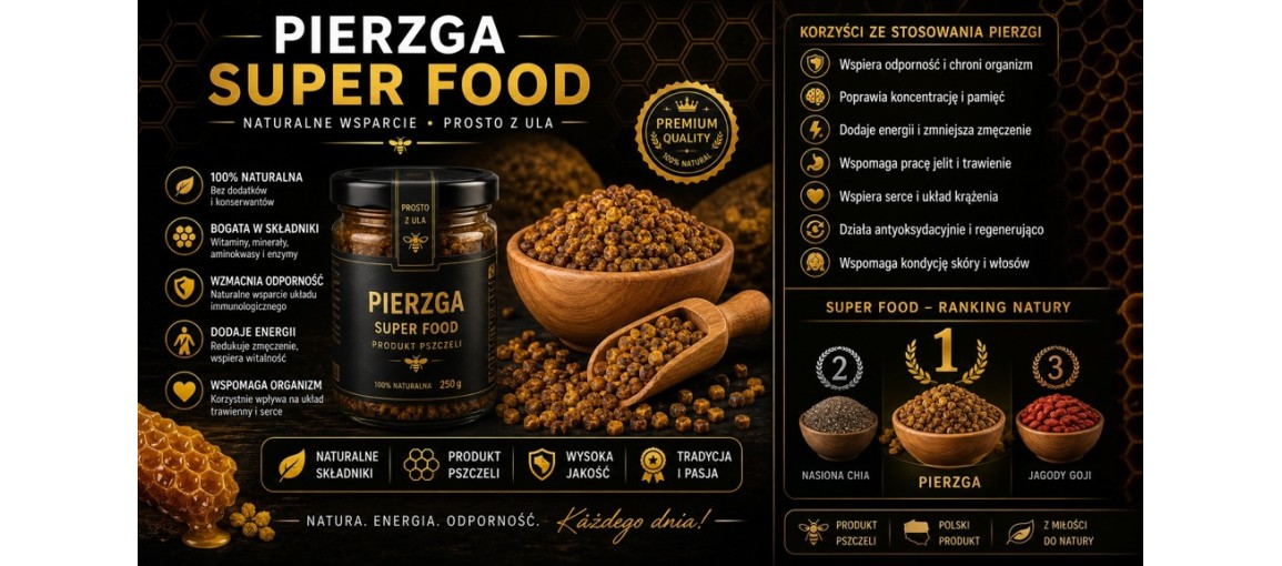 Pierzga – superfood czy mit? Sprawdź, co mówią badania naukowe